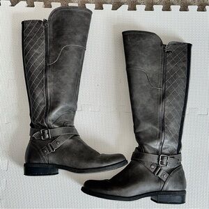 Guess Gray Knee High Boots
